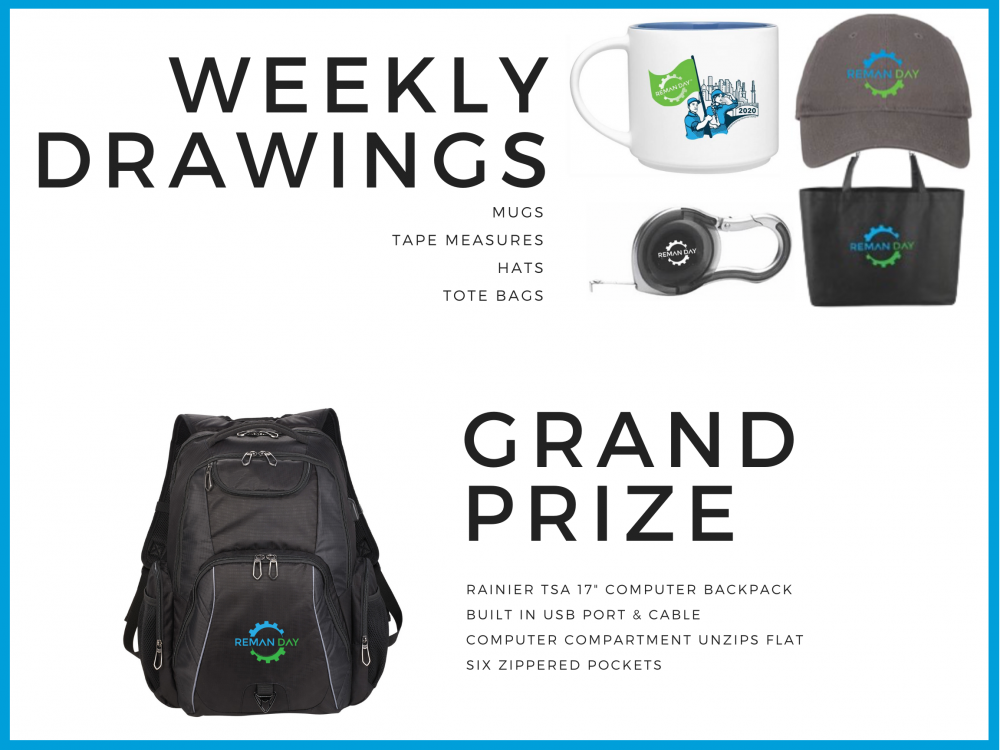 Reman Day Raffle Prizes